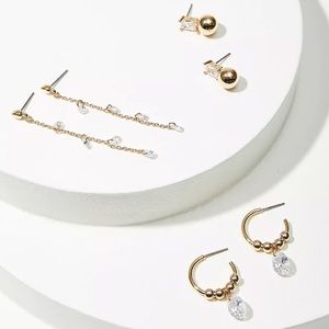 Ann Taylor LOFT Sparkle Earring Set